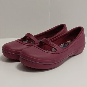 Crocs Crocband Winter Flat Plum  Size 8 Super Comfortable And Cute